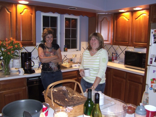 Post 30th Mini-Reunion on August 9, 2008. Dawn Pridmore and Robin (Burdelski) Becht...